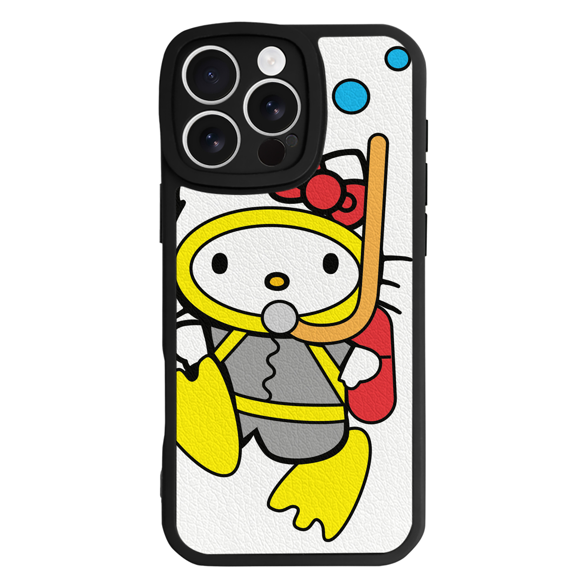 （画像用） Hello Kitty ハローキティ 【iPhone 16シリーズ対応】シリコンスマホケース（レザー調） 材質：シリコン
